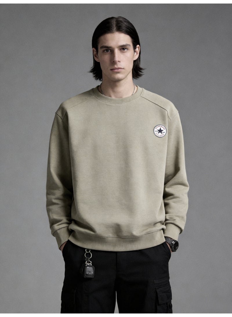 CONVERSE 2026 Converse Star Logo Unisex Crewneck Sweatshirt, Premium Cotton Blend Loose Fit Casual Pullover for Men & Women, Classic American Streetwear Essential - Image 5